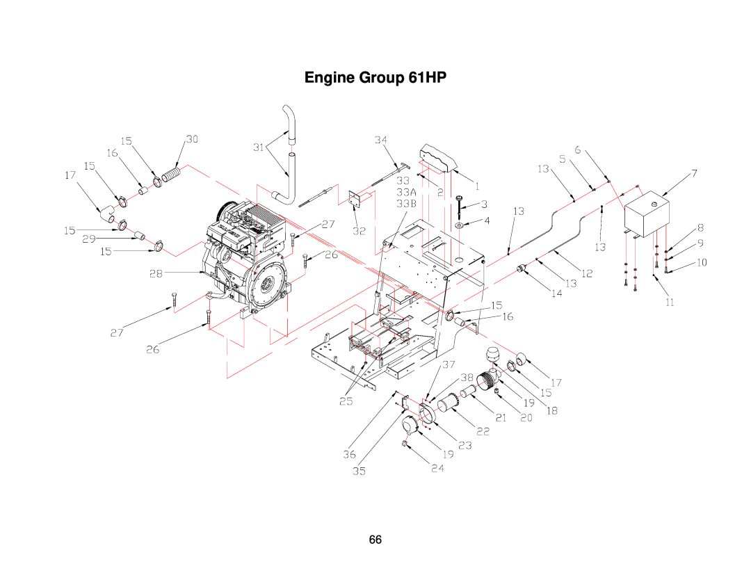 Norton Abrasives C3130, C3120, C6120, C3126, C6136, C6130, C6126 owner manual Engine Group 61HP 