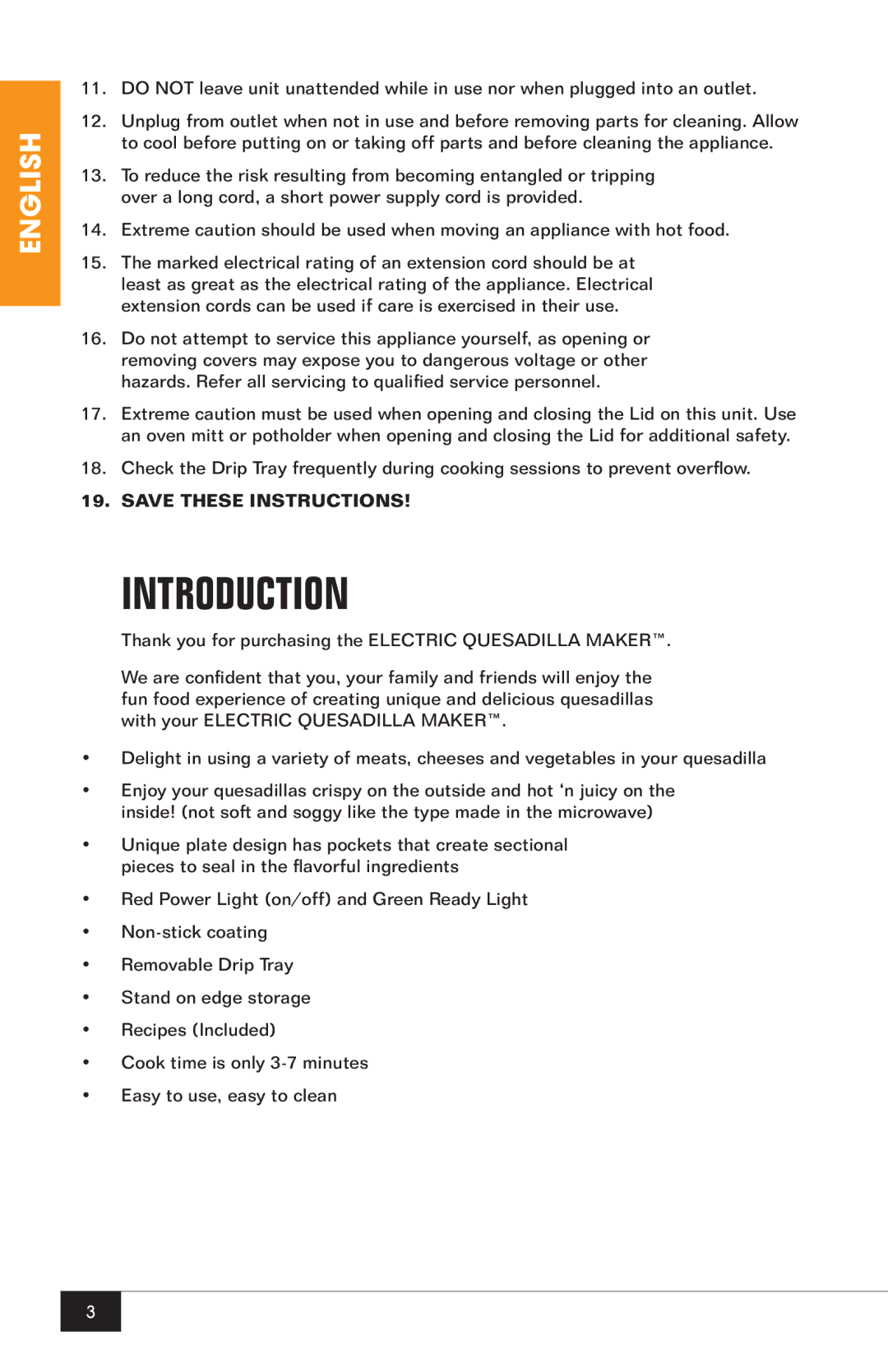 Nostalgia Electrics EQM-200 manual Introduction 