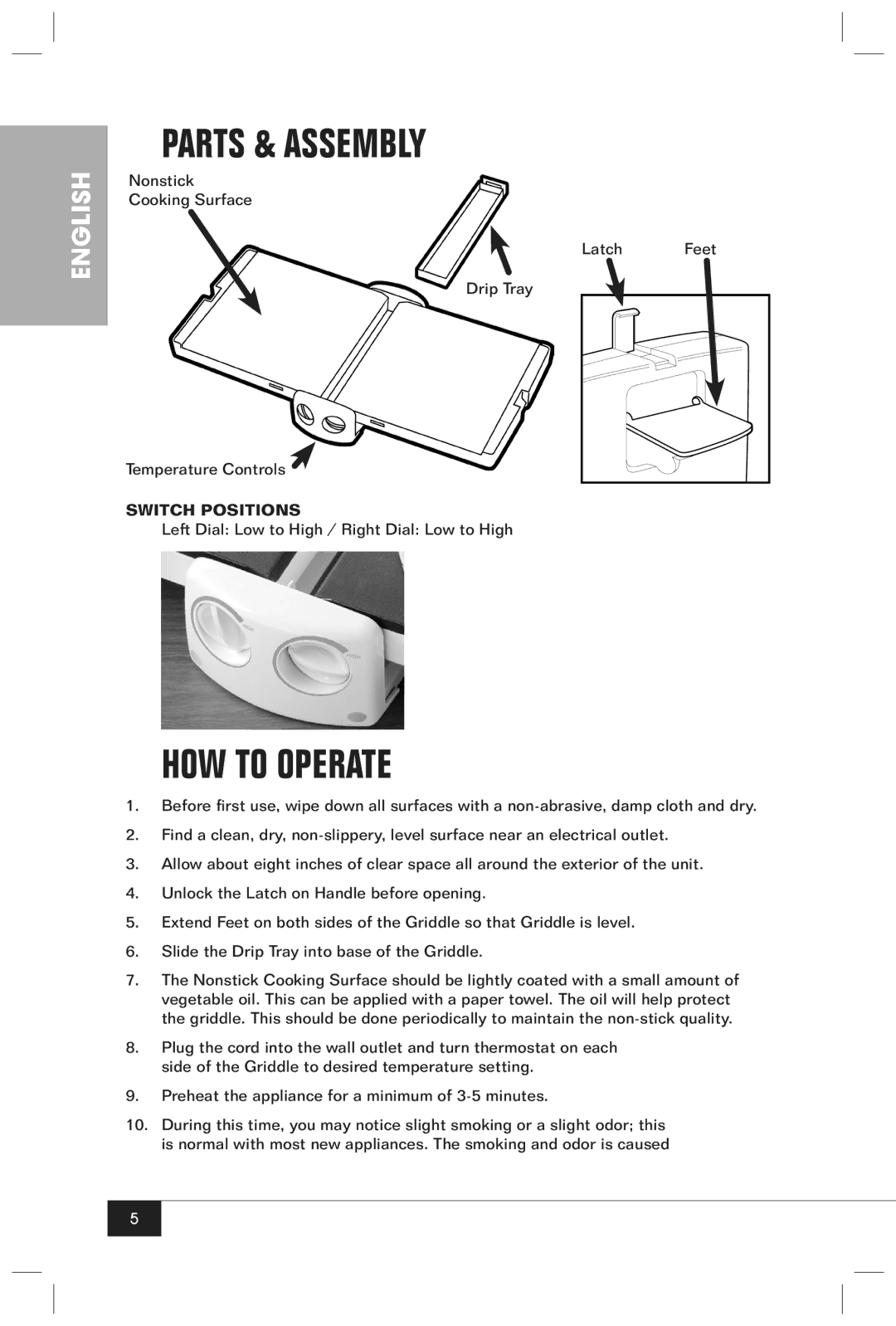 Nostalgia Electrics FG100 manual Parts & Assembly, HOW to Operate 