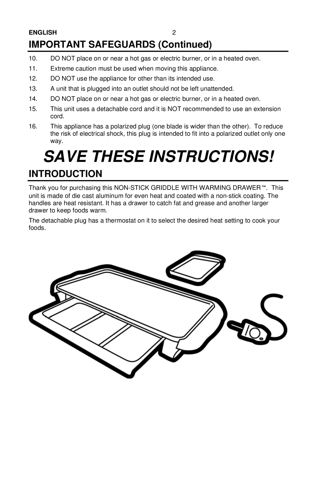 Nostalgia Electrics NGD-200 manual Important Safeguards, Introduction 