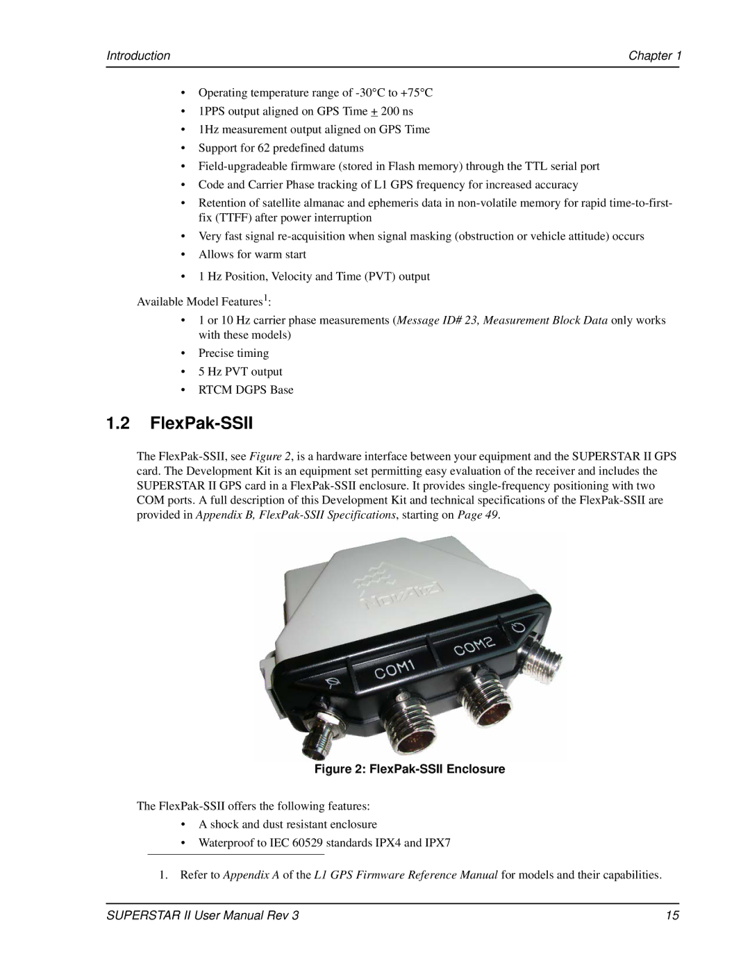 Novatel OM-20000077 user manual FlexPak-SSII, Introduction Chapter 