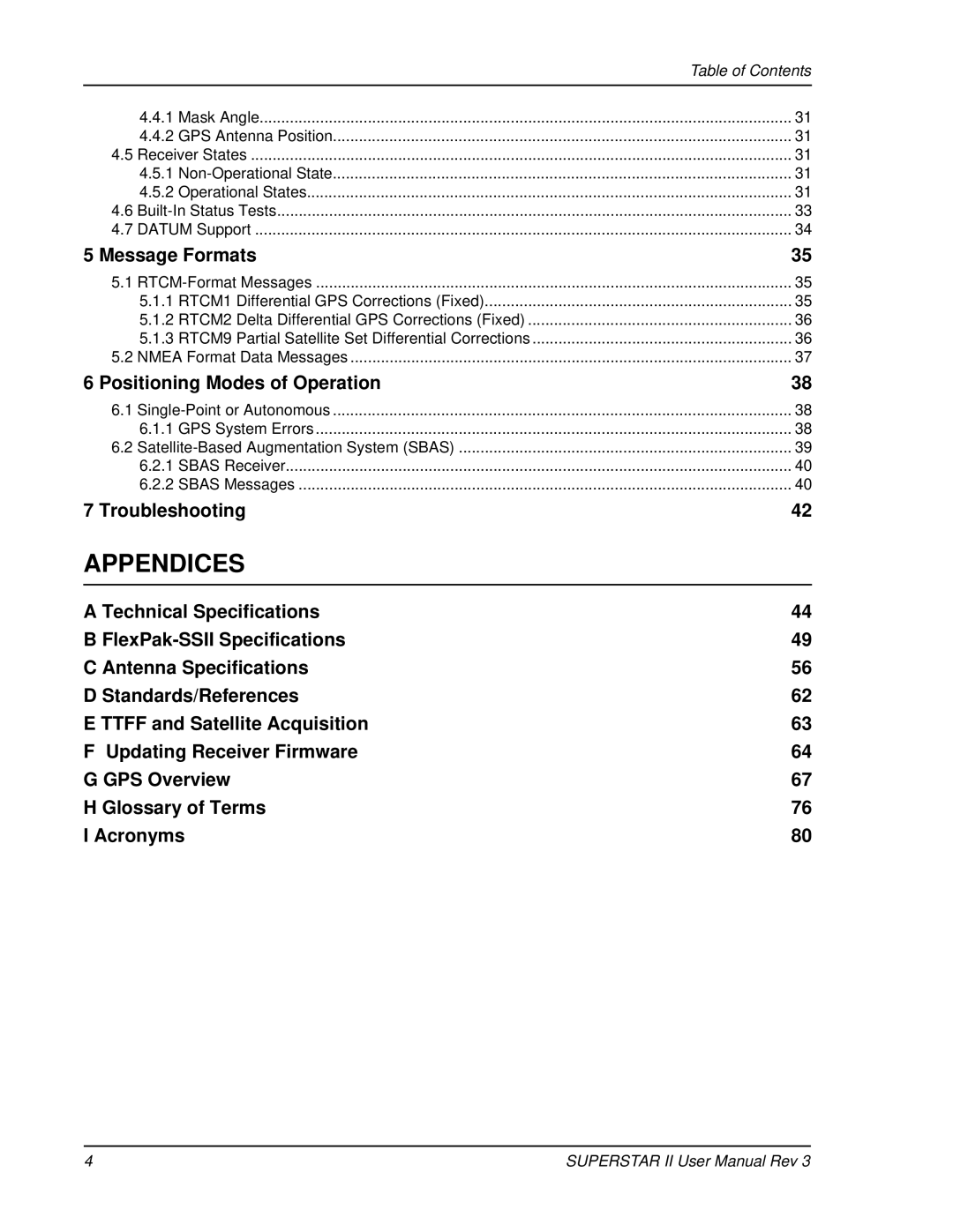 Novatel OM-20000077 user manual Appendices 