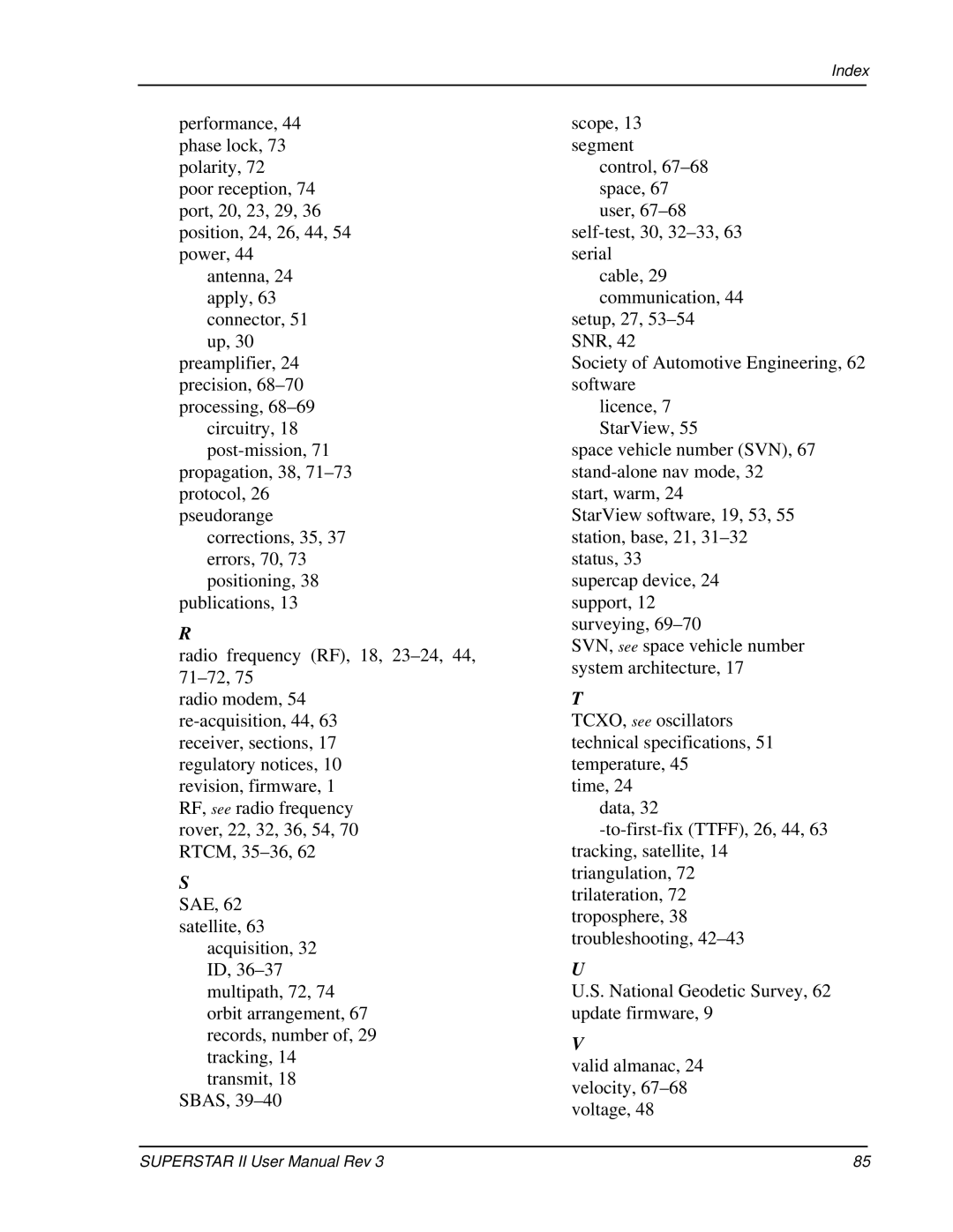 Novatel OM-20000077 user manual Index 