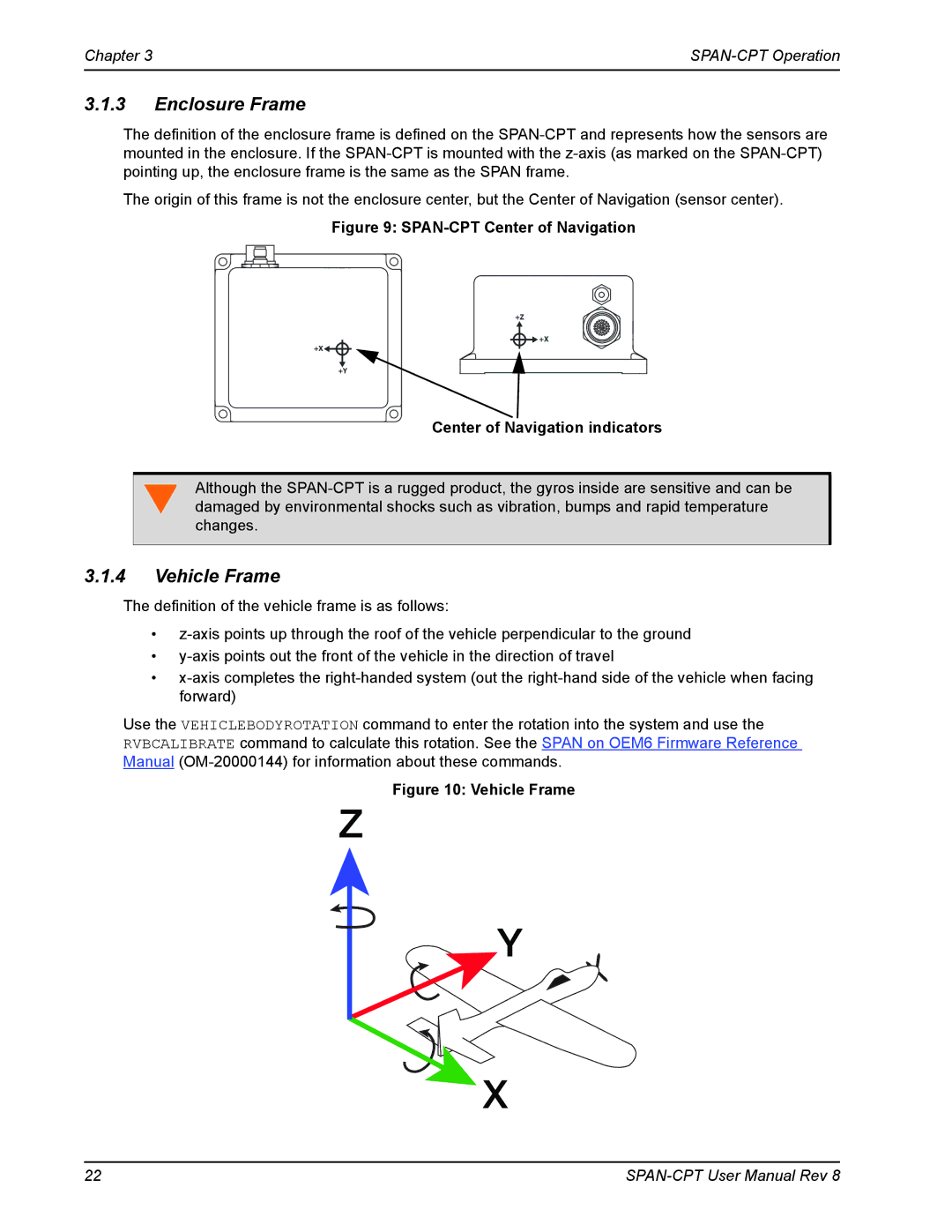 Novatel OM-20000122 user manual Enclosure Frame, Vehicle Frame 