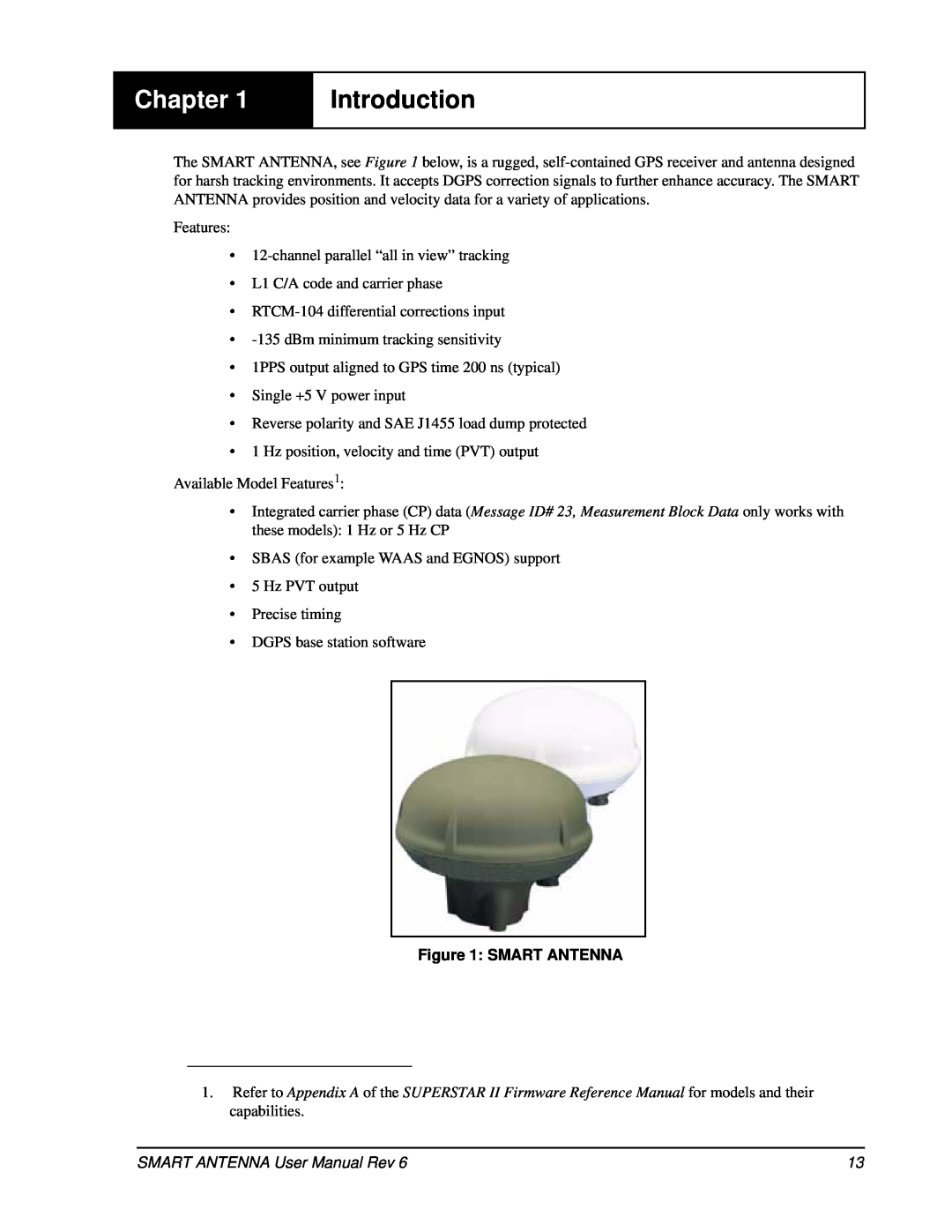 Novatel SMART ANTENNA user manual Chapter, Introduction, Smart Antenna 