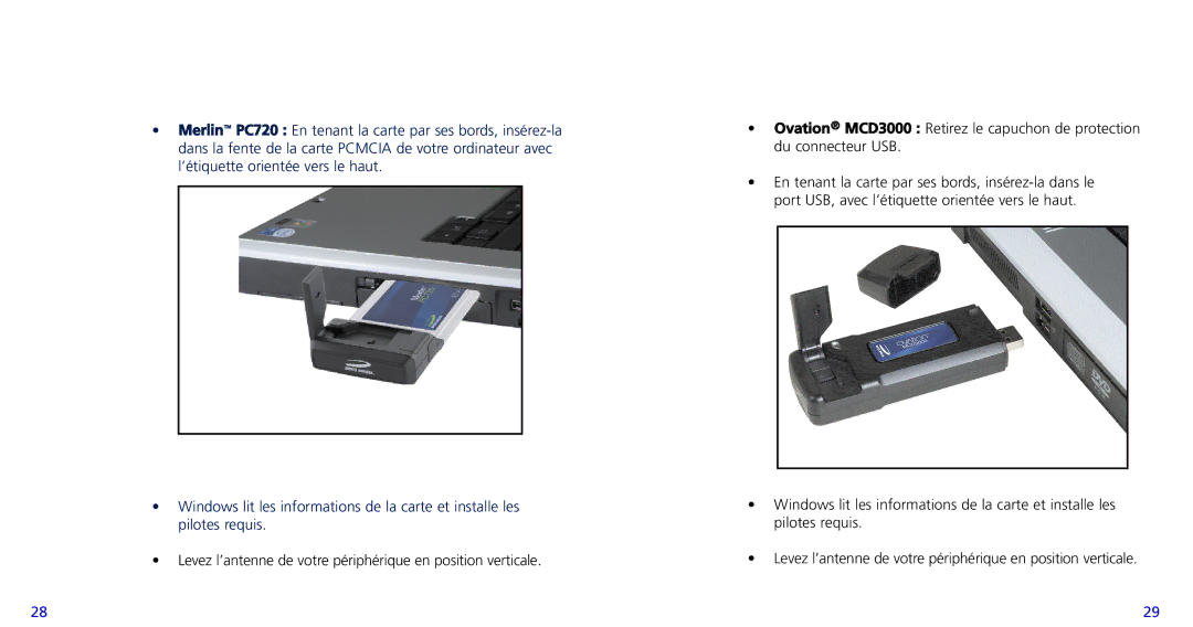 Novatel Wireless PC720, X720 quick start 