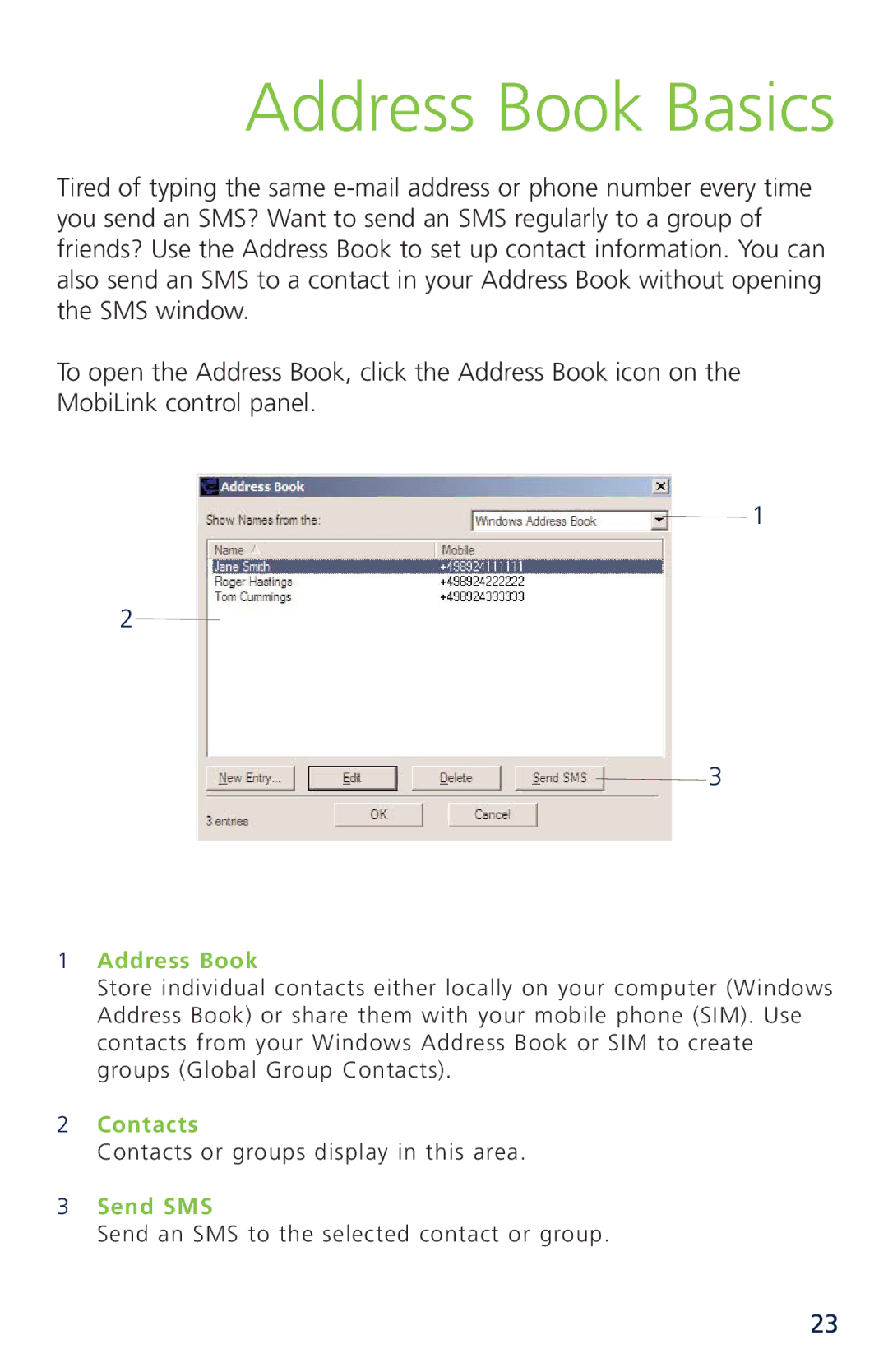 Novatel XU870 manual Address Book Basics 