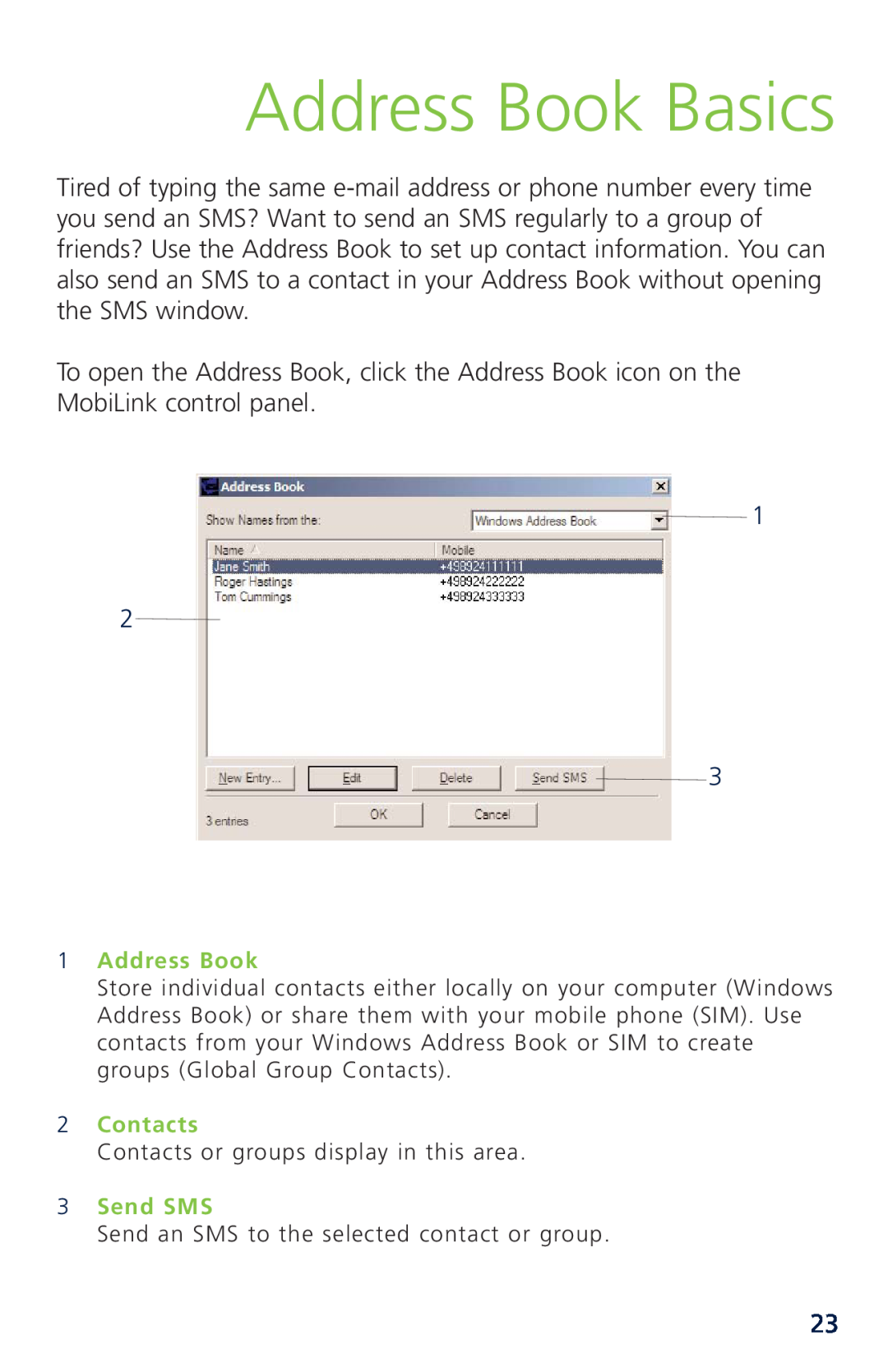 Novatel XU870 manual Address Book Basics 