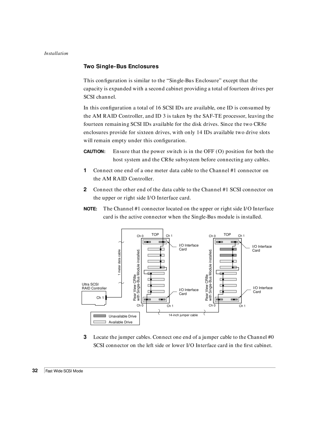 NStor Technologies CR8e, Disk Array Enclosure manual Two Single-Bus Enclosures 