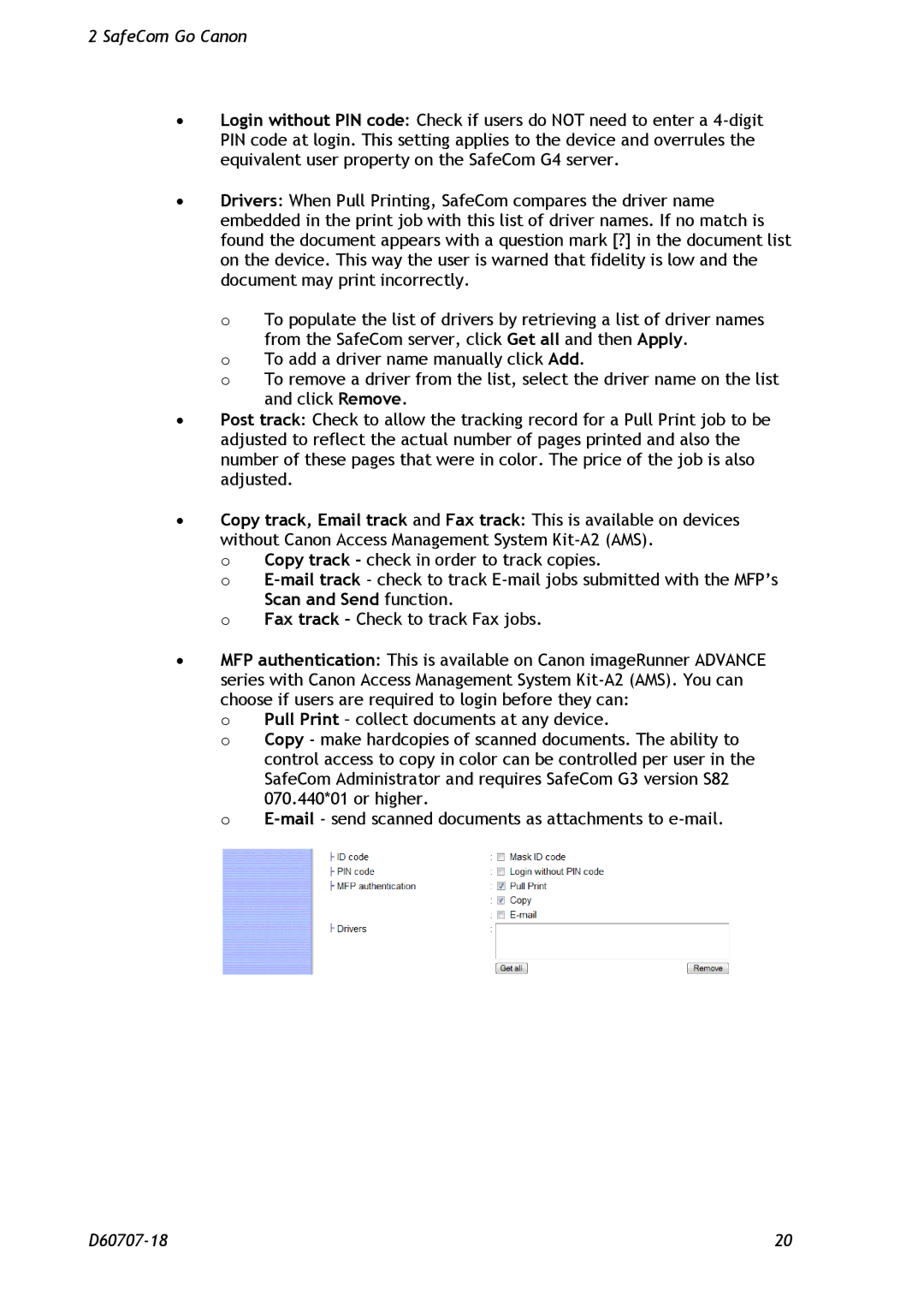 Nuance comm D60707-18 manual Scan and Send function 