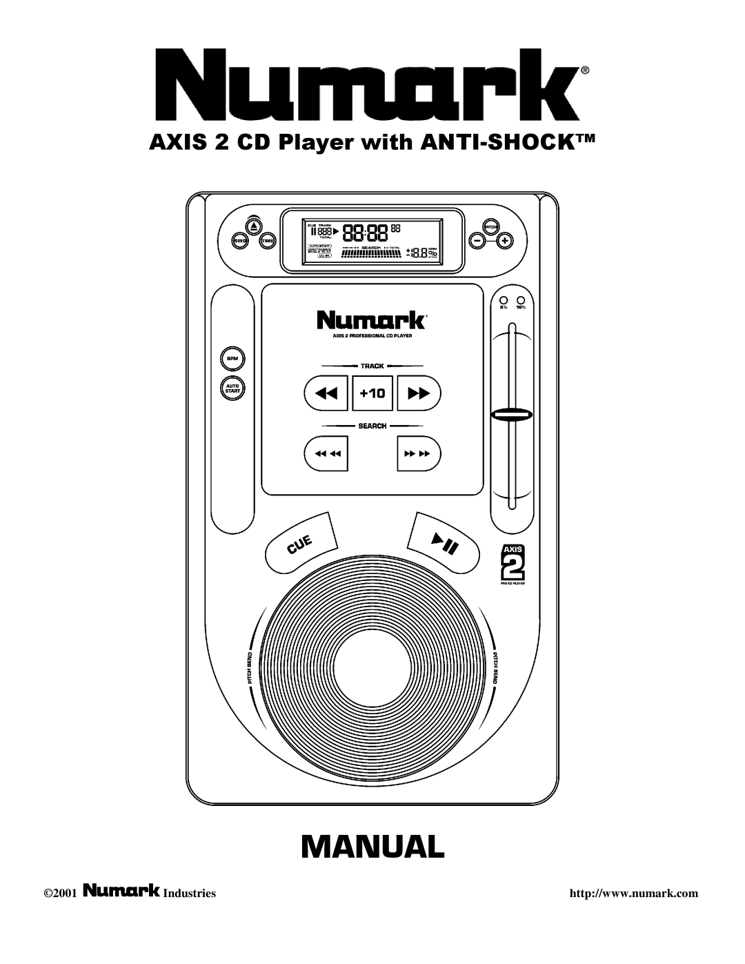 Numark Industries AXIS 9 manual Manual 