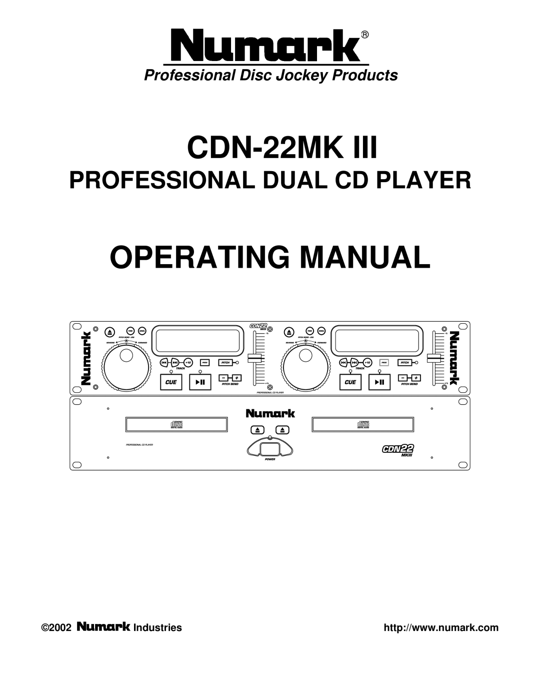 Numark Industries CDN-22MK III manual 