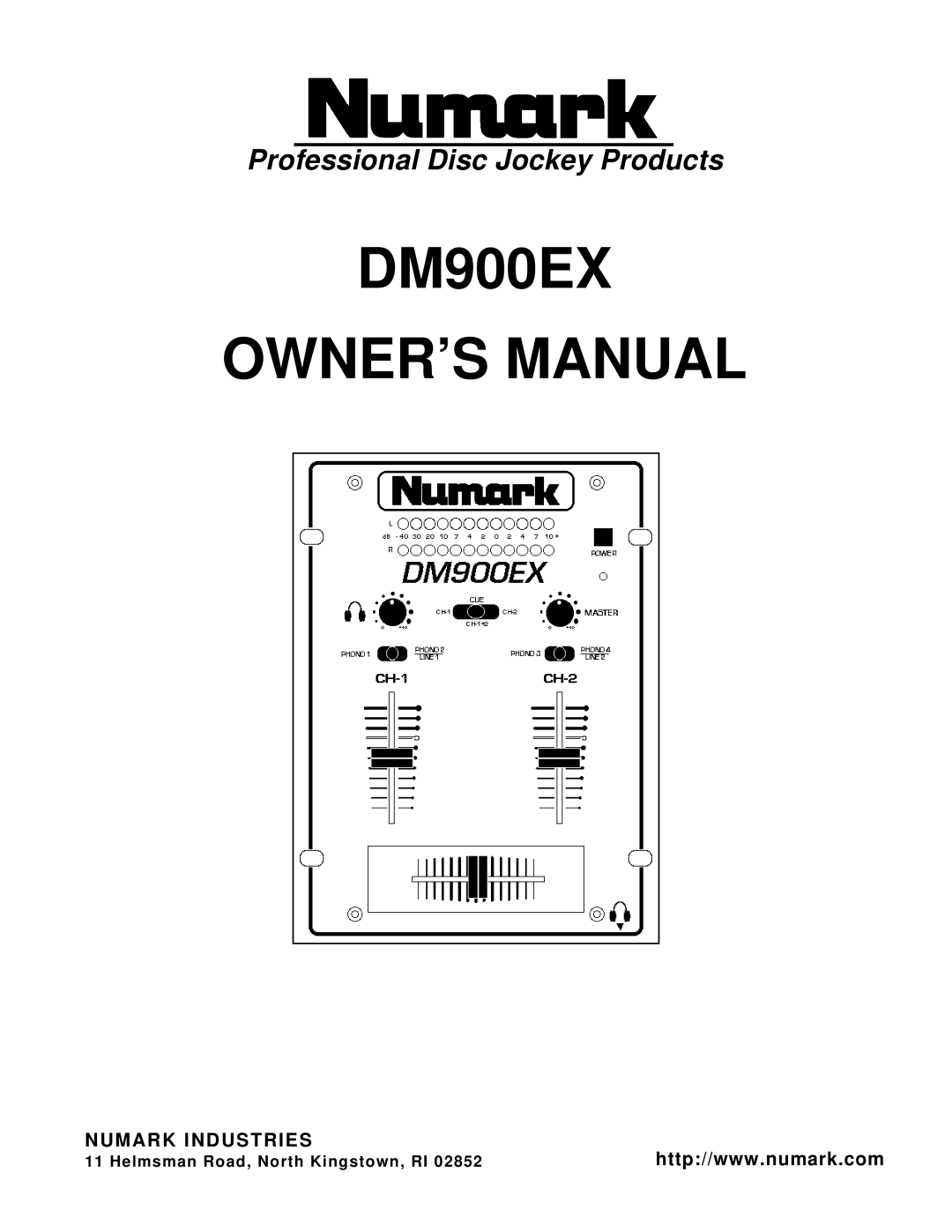 Numark Industries DM900EX owner manual 