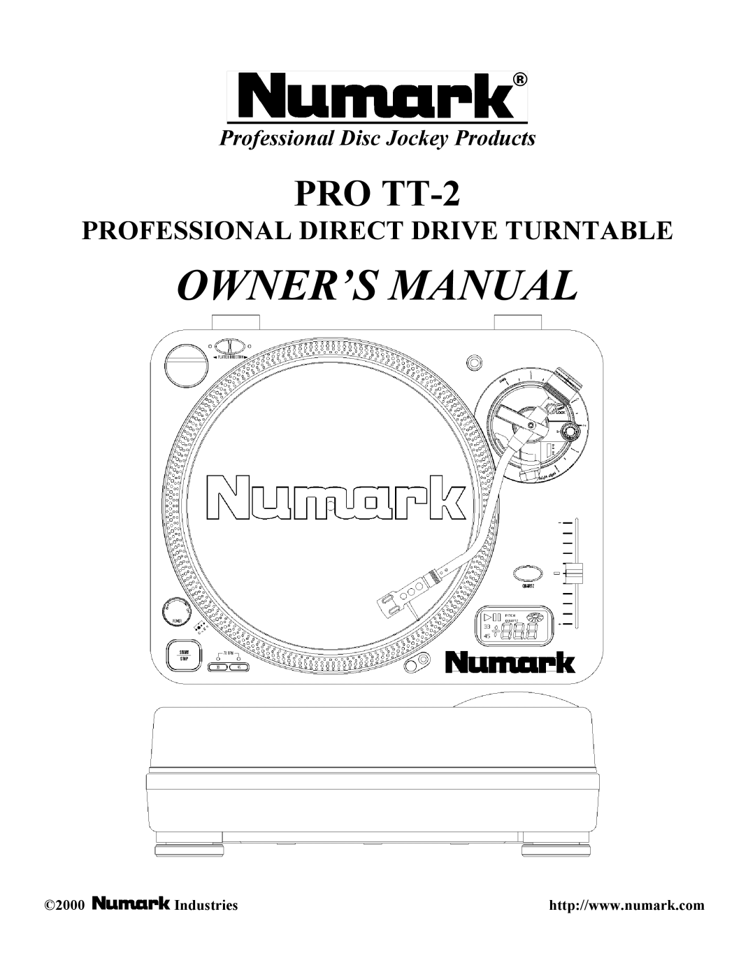 Numark Industries PRO TT-2 owner manual 