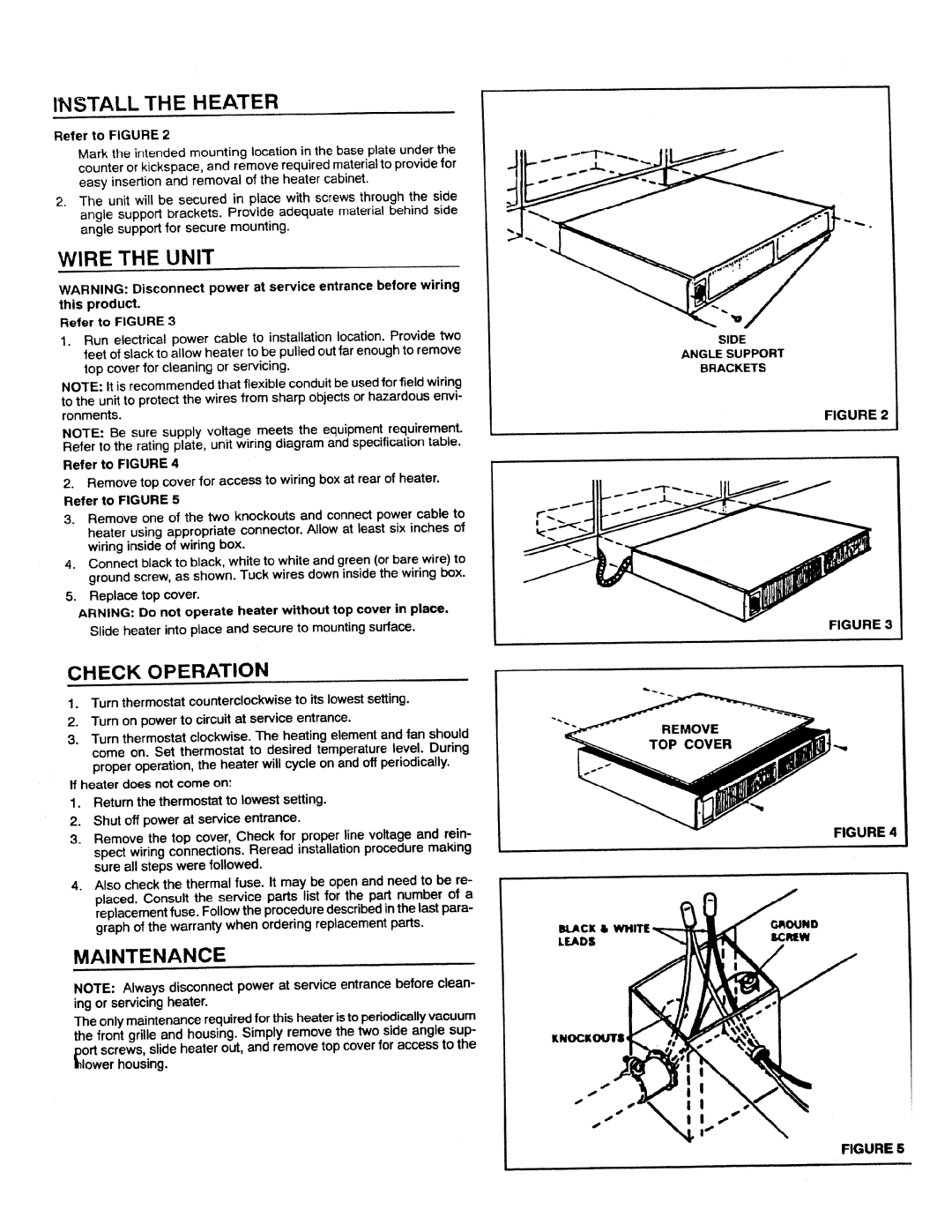 NuTone 9112NT manual 