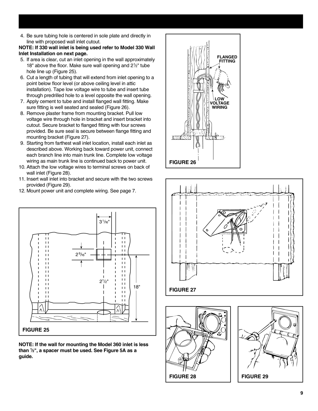 NuTone CV352 manual 