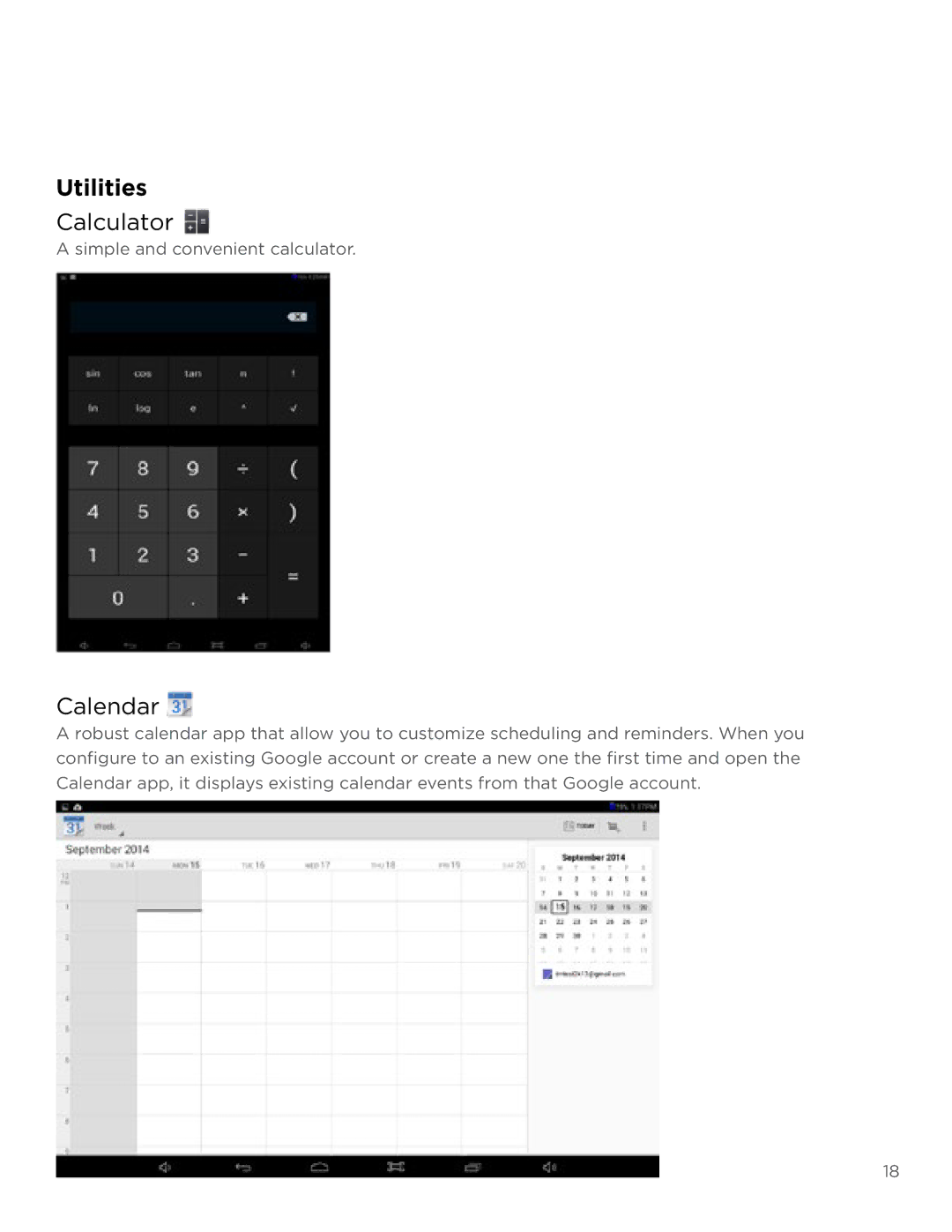 NuVision TM1088C user manual Calculator, Calendar 