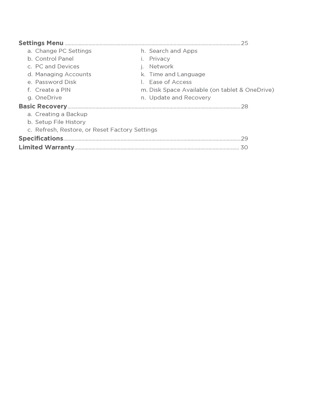 NuVision TM818 user manual Specifications Limited Warranty 