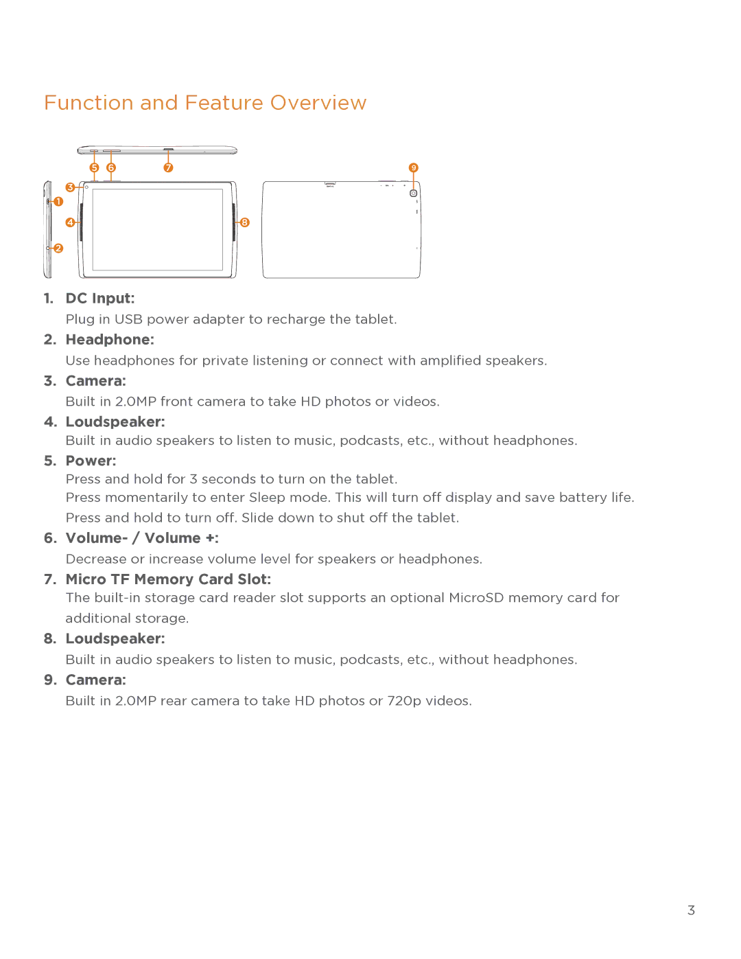 NuVision TM818 user manual Function and Feature Overview 