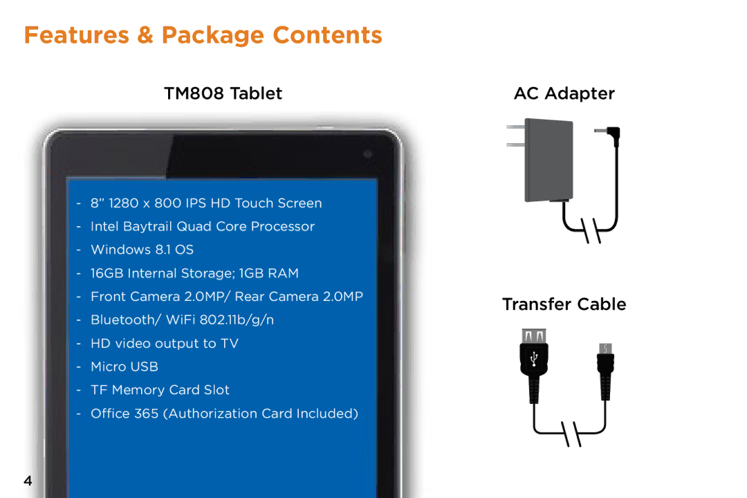 NuVision v2-073014 quick start Features & Package Contents 