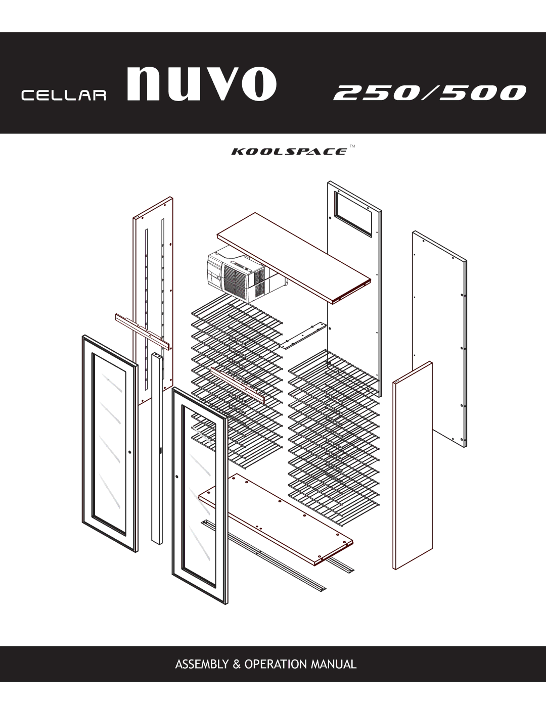 Nuvo operation manual Cellar nuvo 250/500 