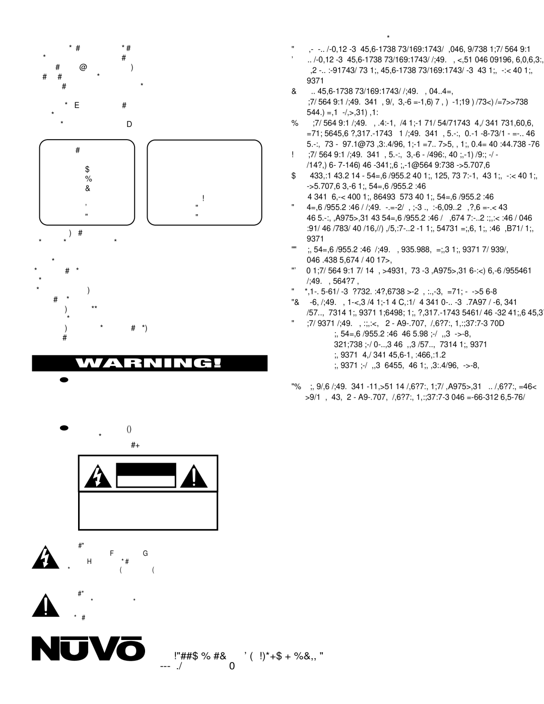 Nuvo NV-E6MS, NV-E6XS manual Nuvo Technologies Inc 