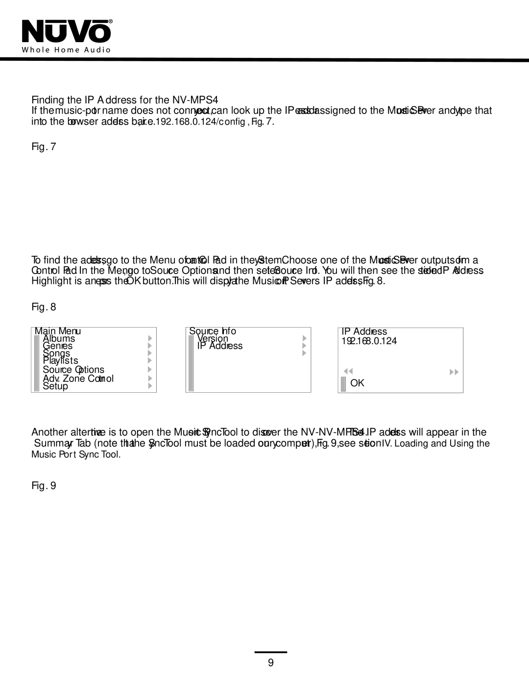 Nuvo manual Finding the IP Address for the NV-MPS4 