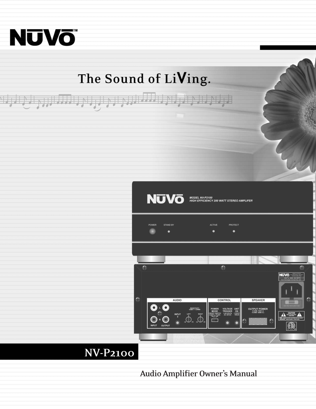 Nuvo NV-P2100 owner manual 
