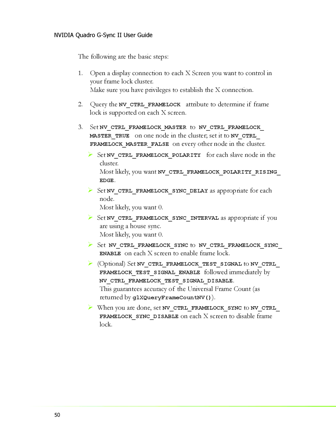 Nvidia 2 manual Node Most likely, you want, Are using a house sync. Most likely, you want 