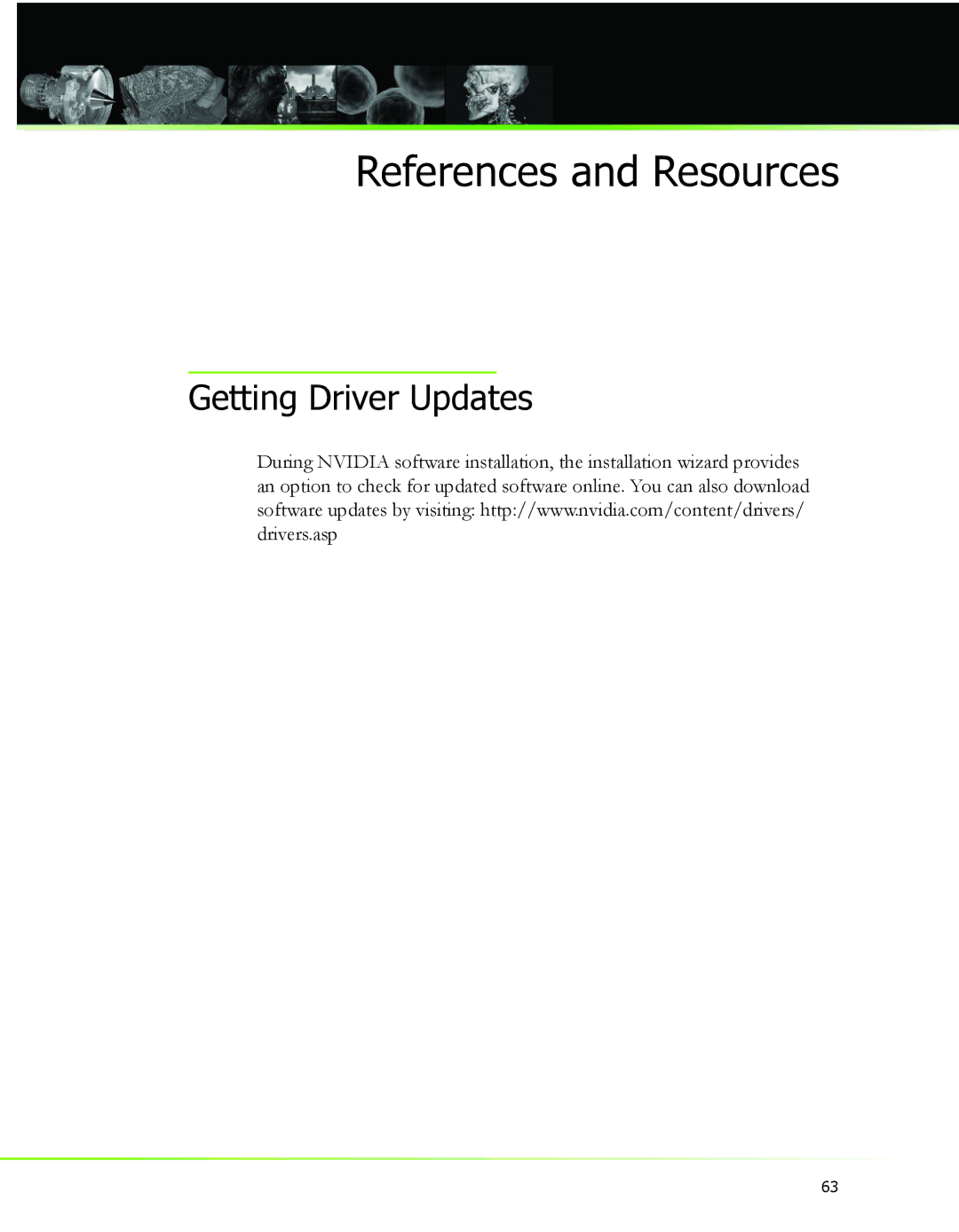 Nvidia 2 manual Getting Driver Updates 