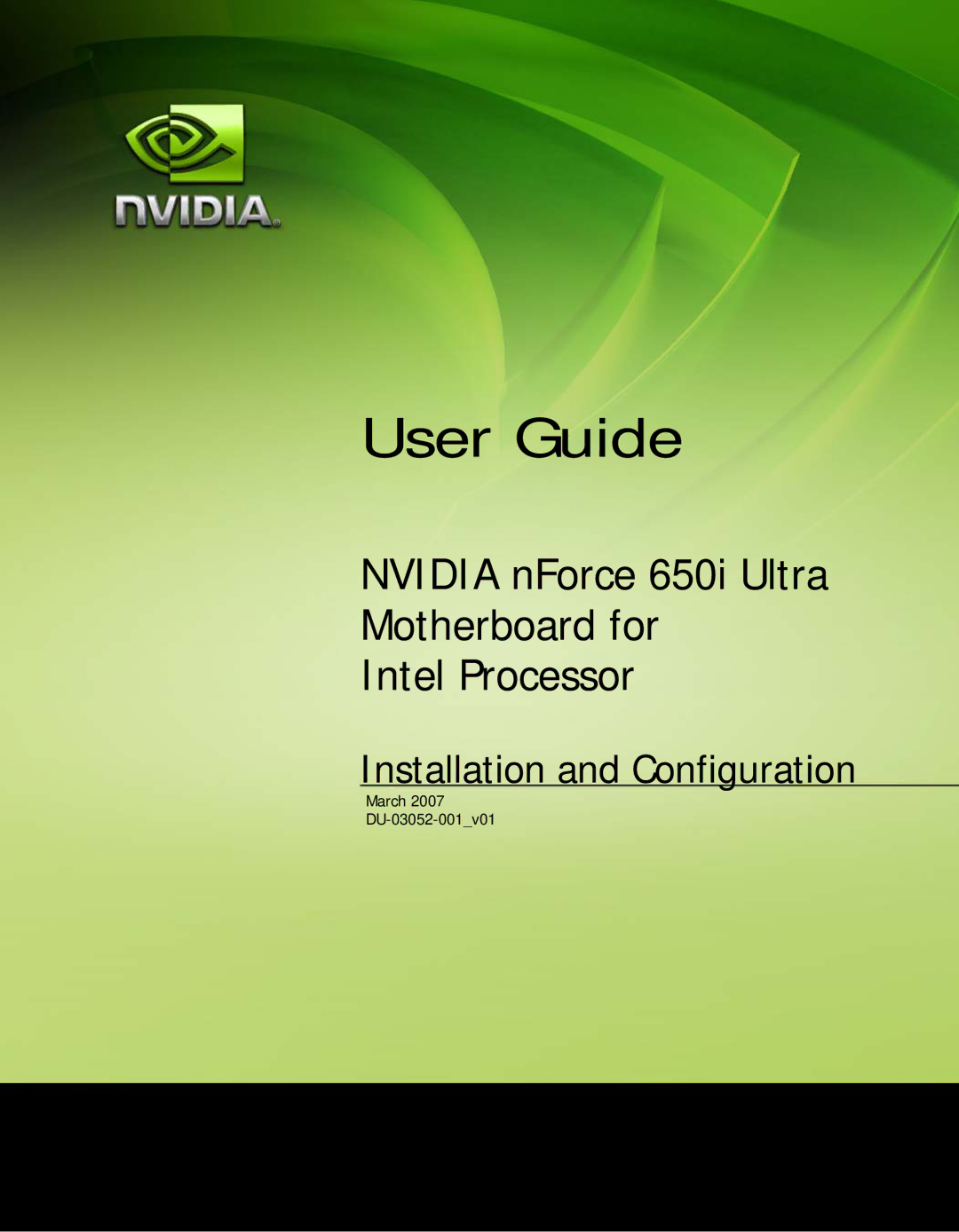 Nvidia 650I manual User Guide 