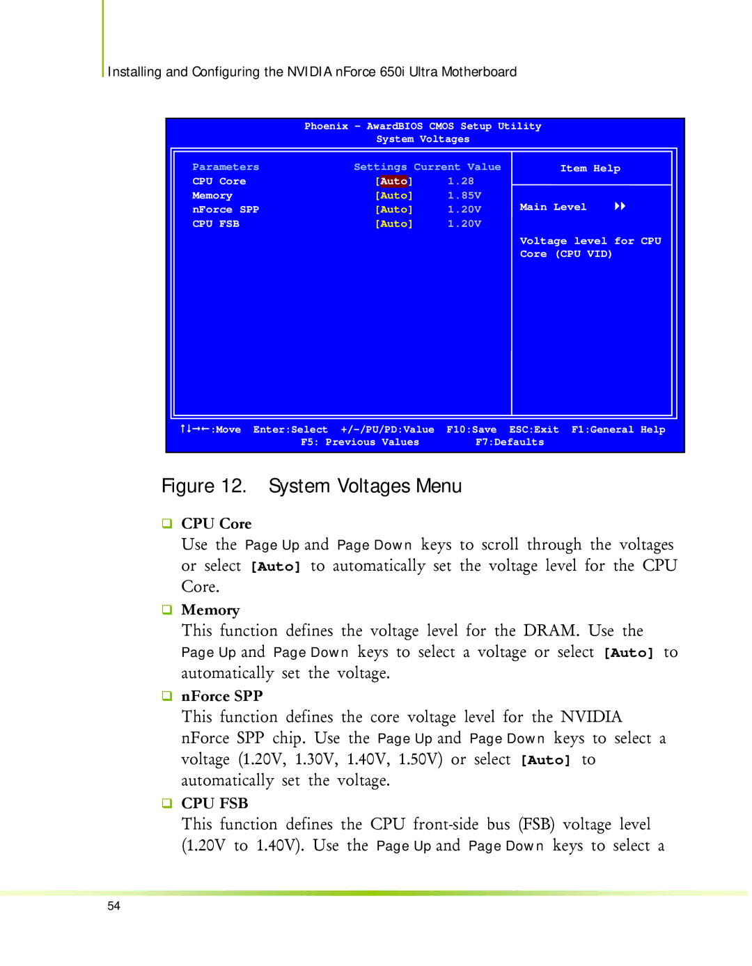 Nvidia 650I manual ‰ Memory, ‰ nForce SPP 