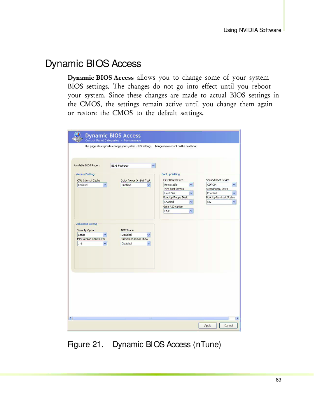 Nvidia 650I manual Dynamic Bios Access nTune 