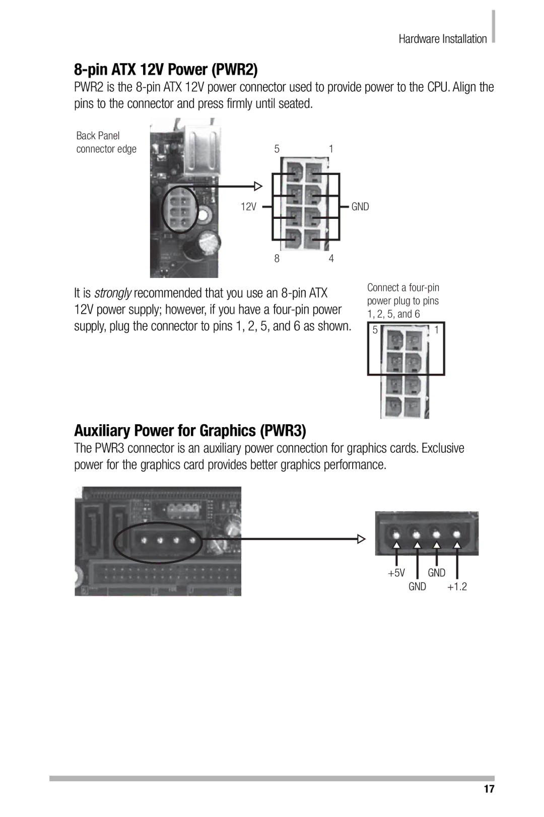 Nvidia 680i manual Pin ATX 12V Power PWR2 