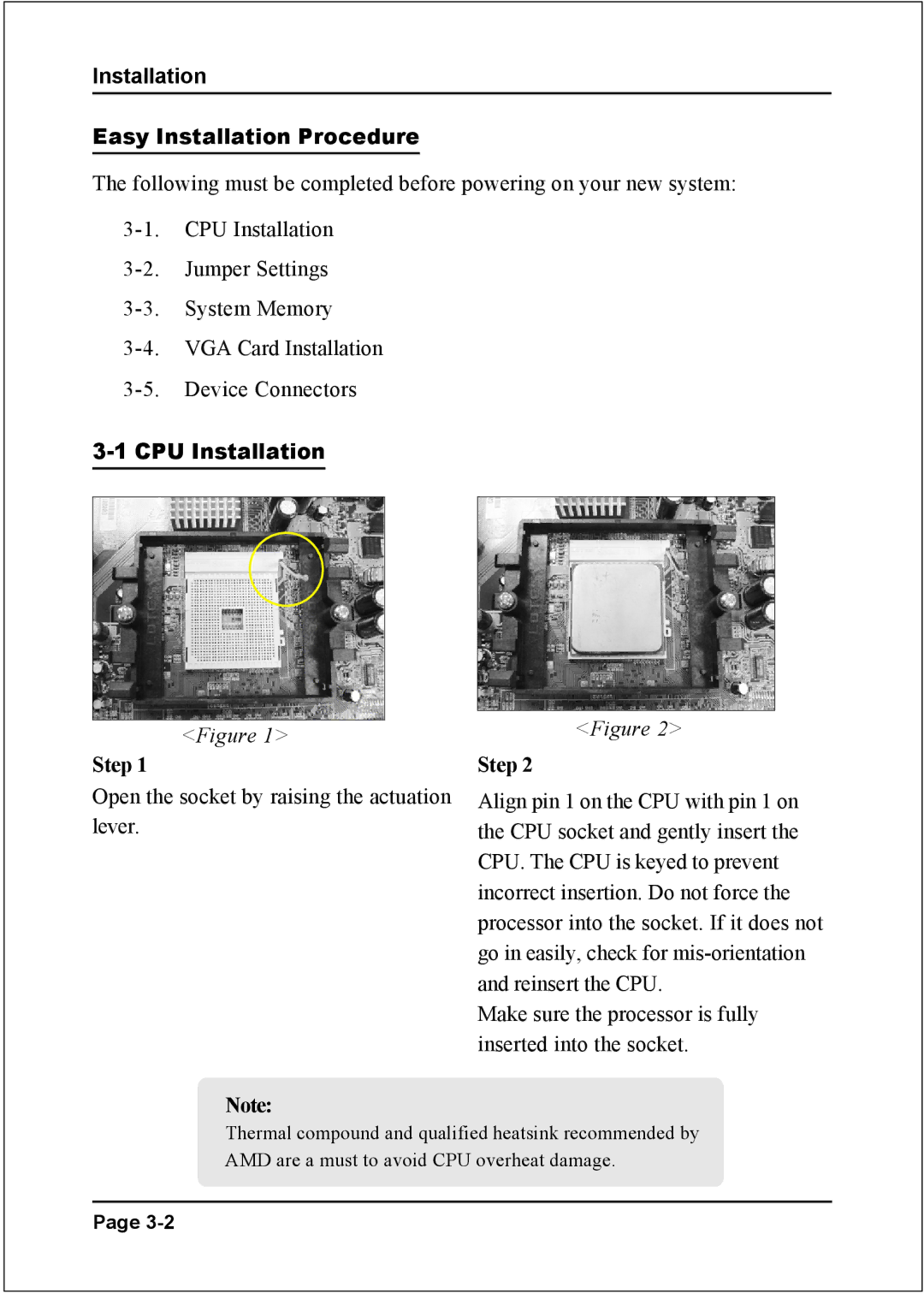 Nvidia 754 specifications Installation Easy Installation Procedure, CPU Installation, Step 