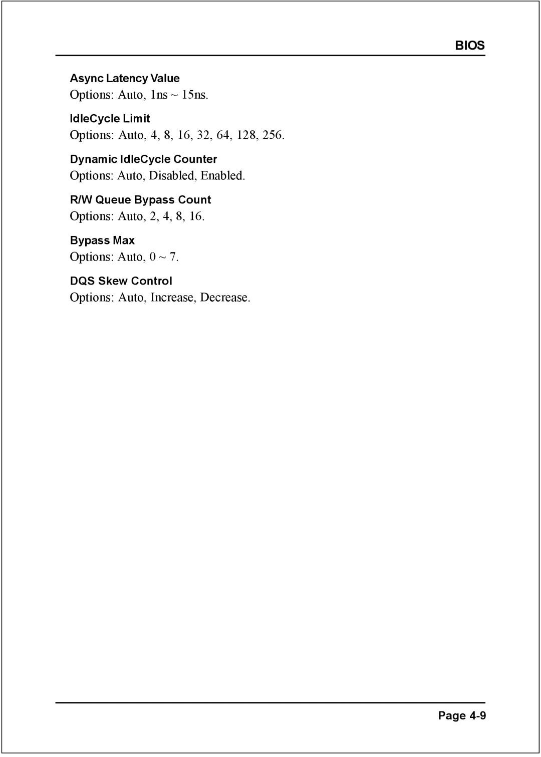 Nvidia 754 specifications Options Auto, 1ns ~ 15ns 