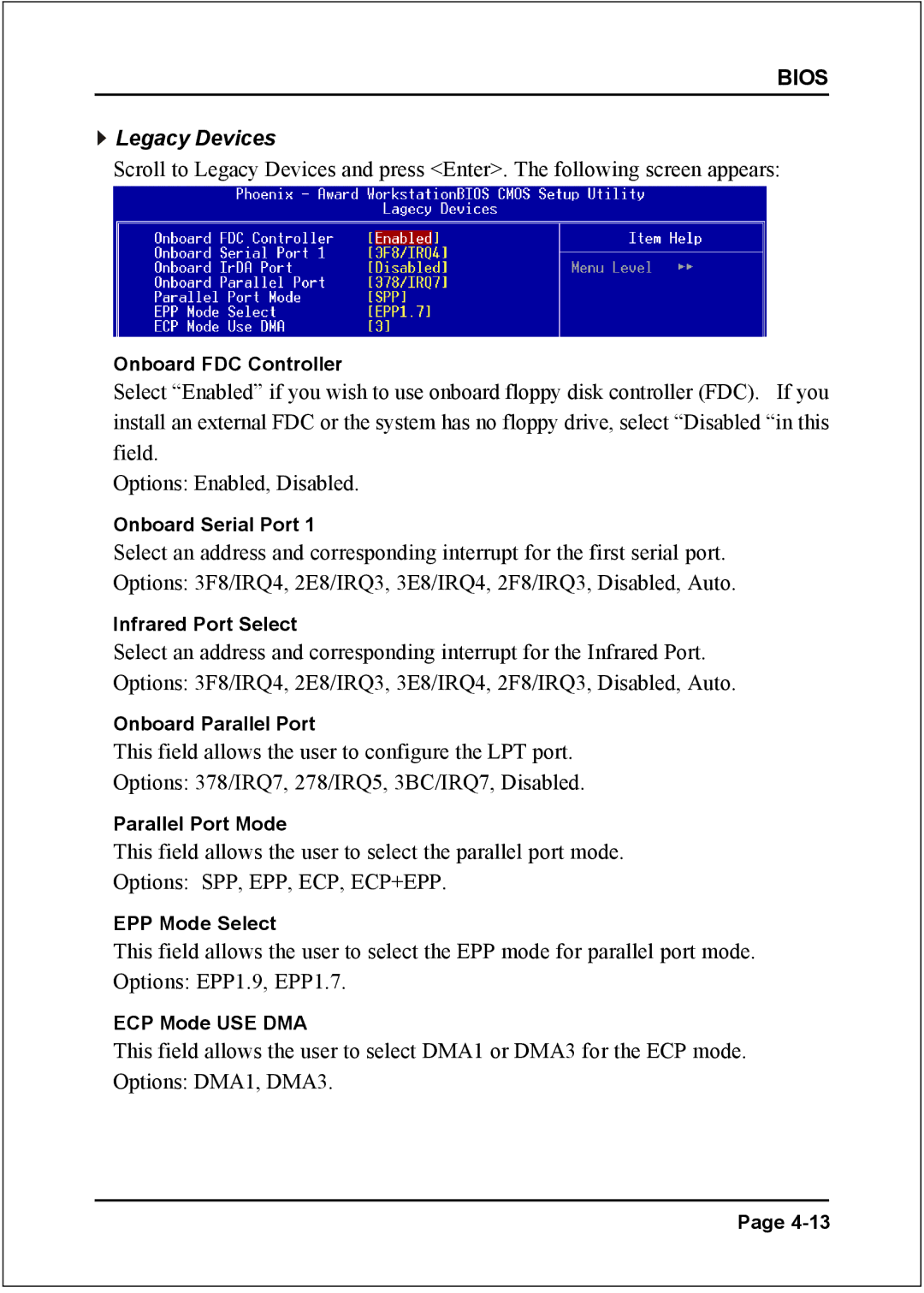 Nvidia 754 specifications Legacy Devices 