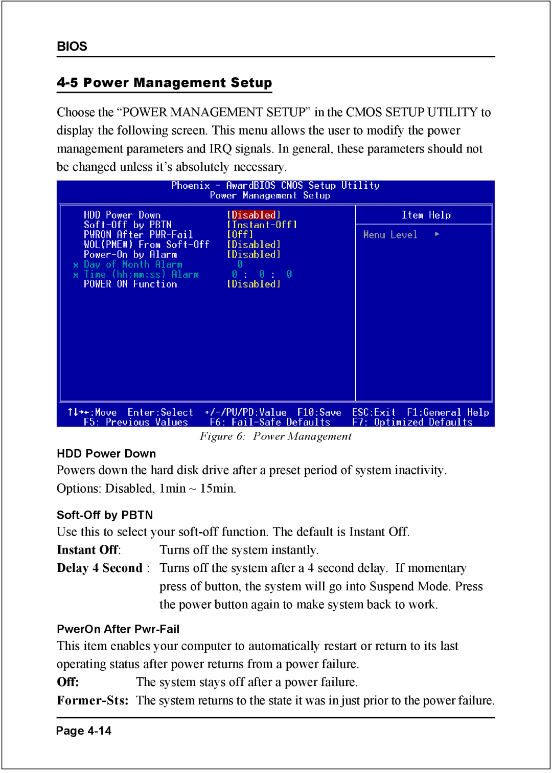 Nvidia 754 specifications Power Management Setup 