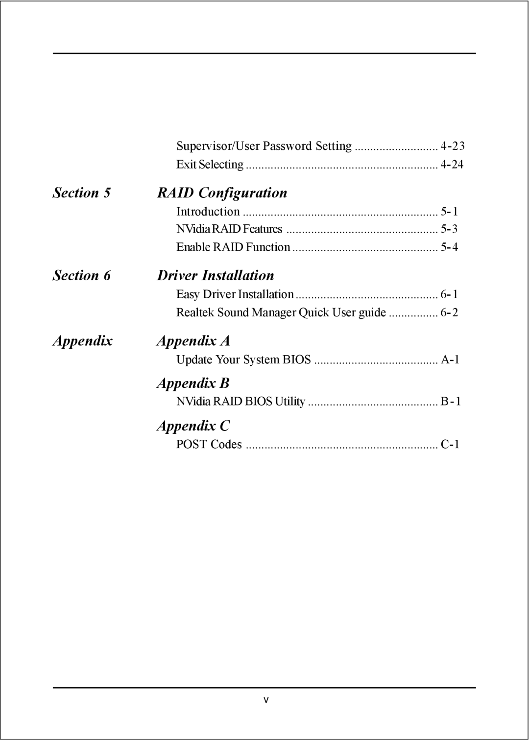 Nvidia 754 specifications Section RAID Configuration 