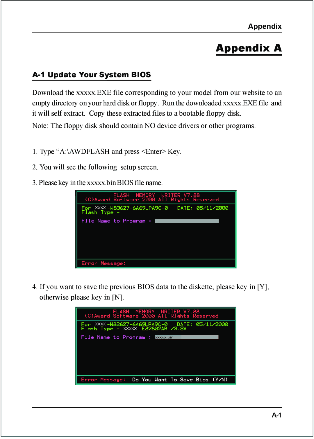 Nvidia 754 specifications Appendix, Update Your System Bios 