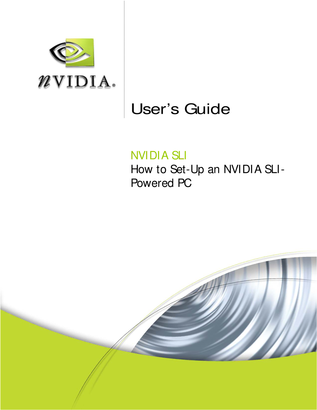 Nvidia Computer Hardware manual User’s Guide 