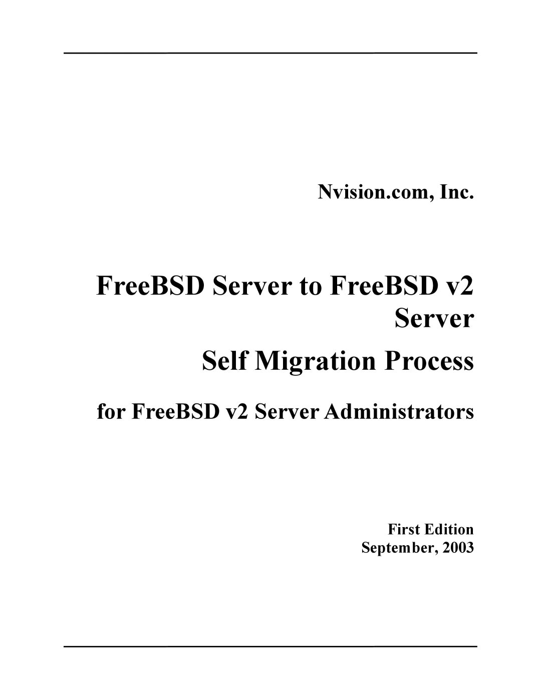 Nvidia FreeBSD Server to FreeBSD v2 Server manual Self Migration Process 