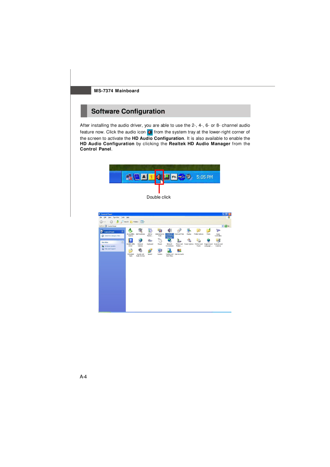 Nvidia MS-7374 manual Software Configuration 