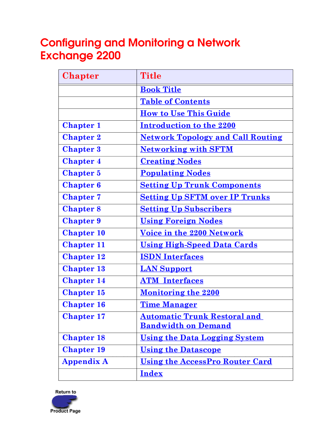 Nx Networks 2500, 2410/Series 10, 2200 manual Configuring and Monitoring a Network Exchange 