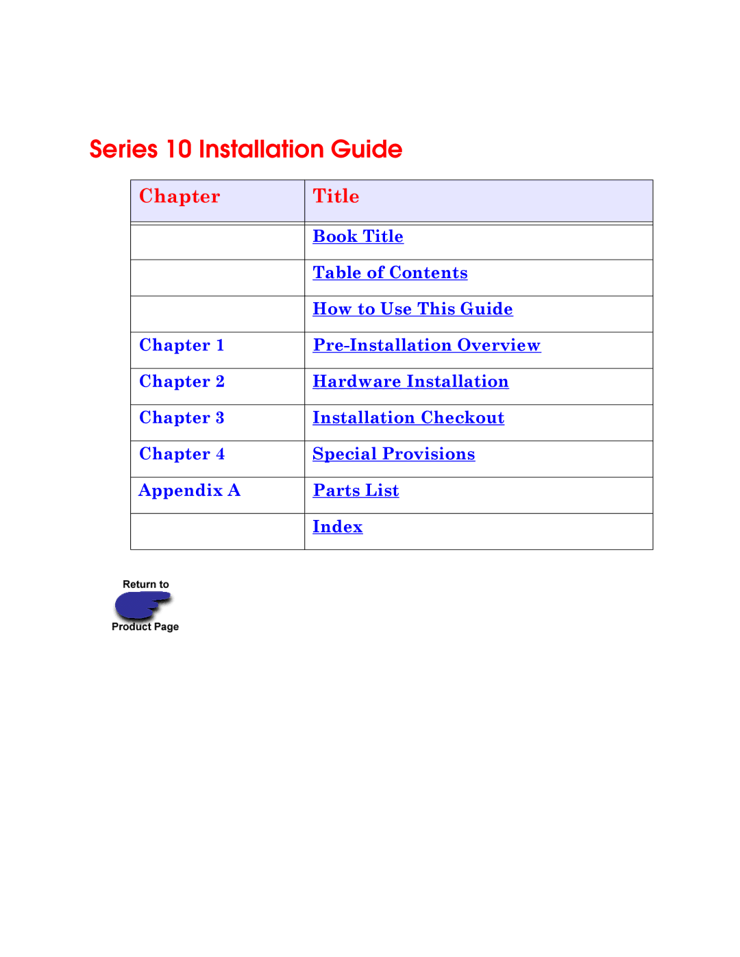 Nx Networks 2200, 2500, 2410/Series 10 manual Series 10 Installation Guide 