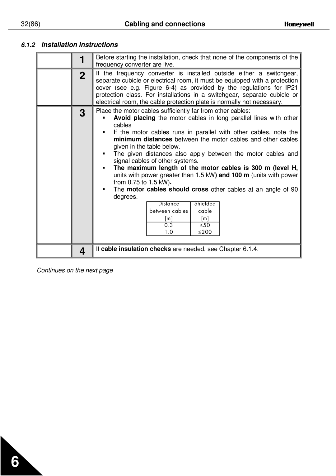 Nx Networks NX series user manual 3286, Installation instructions 