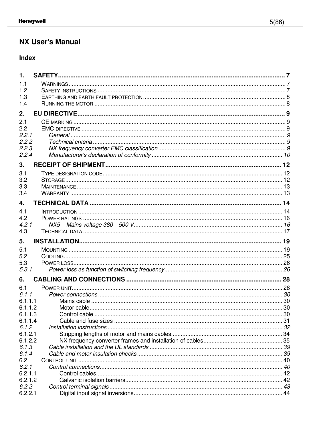 Nx Networks NX series user manual 586, Index 