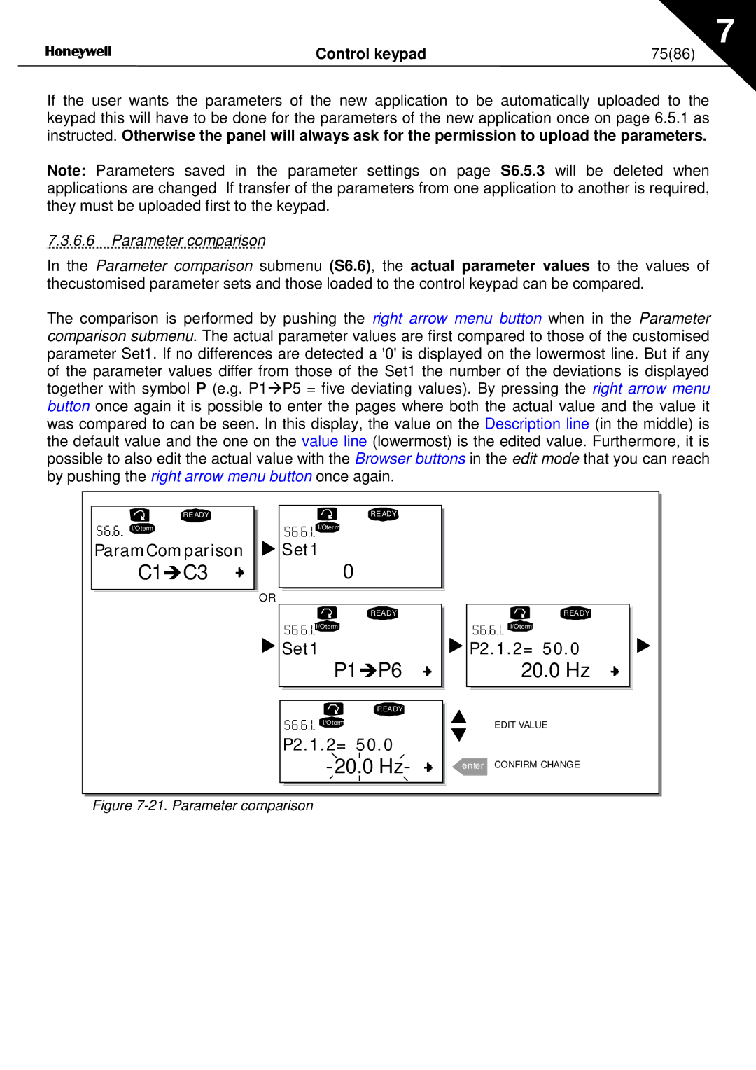 Nx Networks NX series user manual 7586, Parameter comparison 