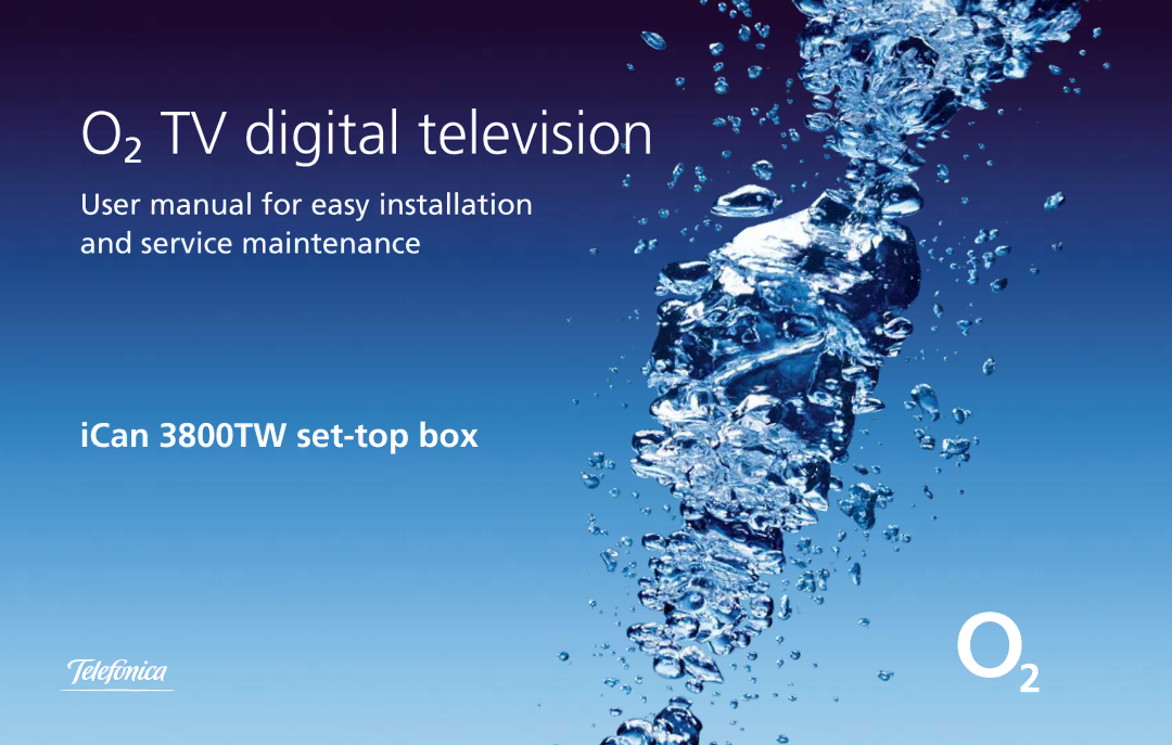 O2 Innovations 3800TW user manual O2 TV digital television 