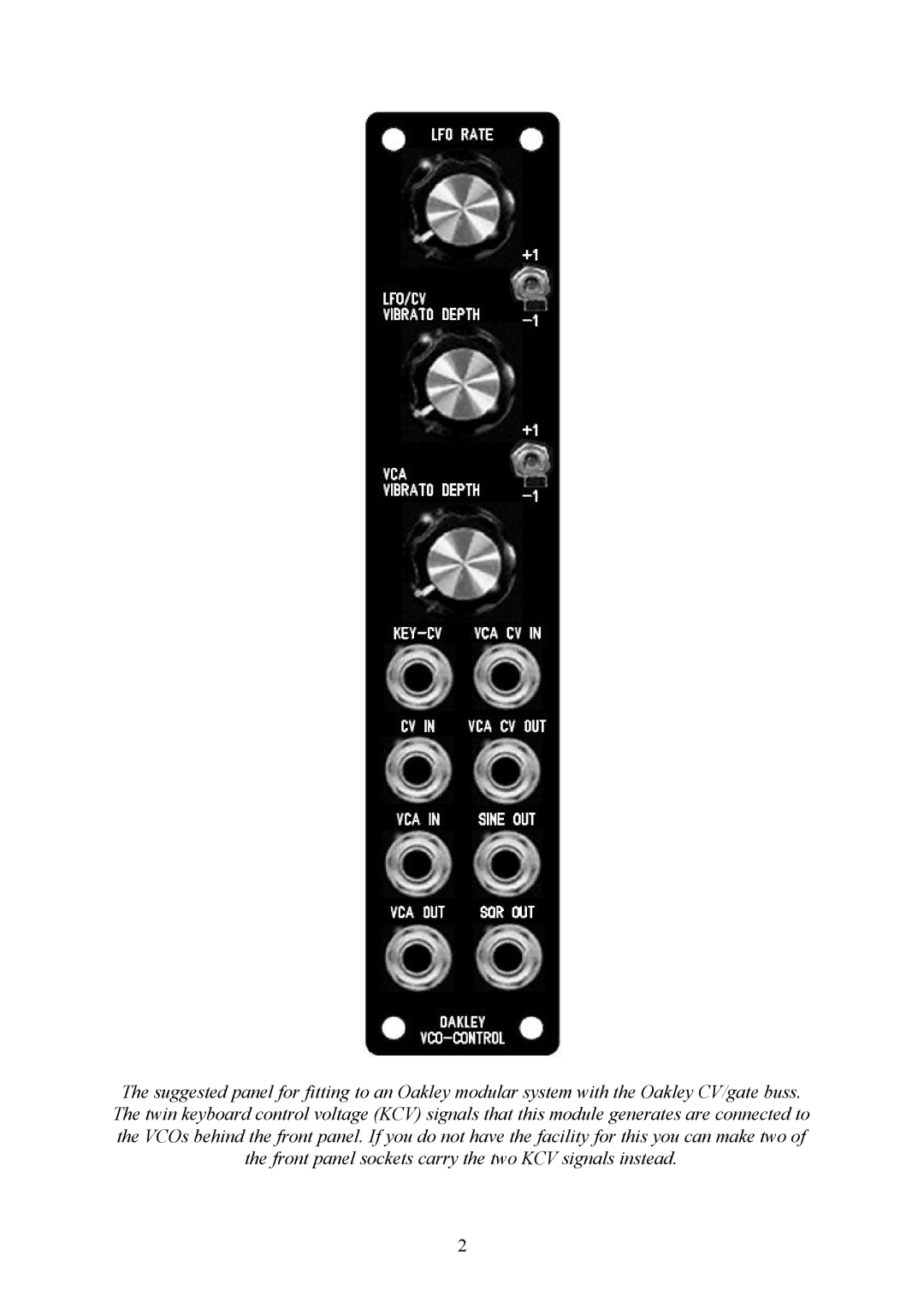 Oakley 1U, 5U user manual 